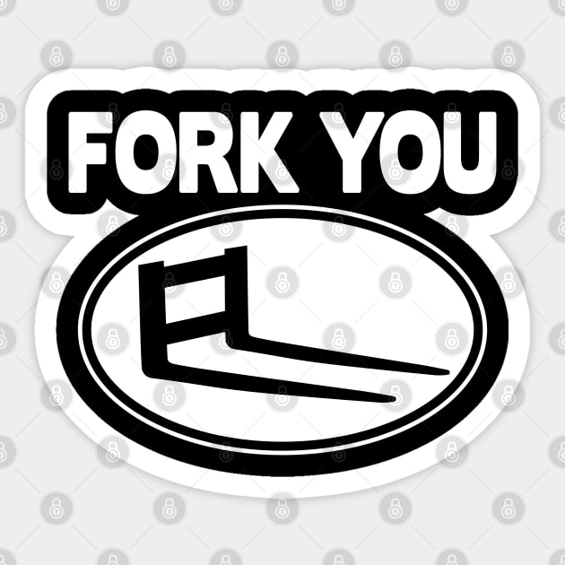 Fork You Forklift Racing Team Logistic Forklifts Fork Warehouse Sticker by Kuehni